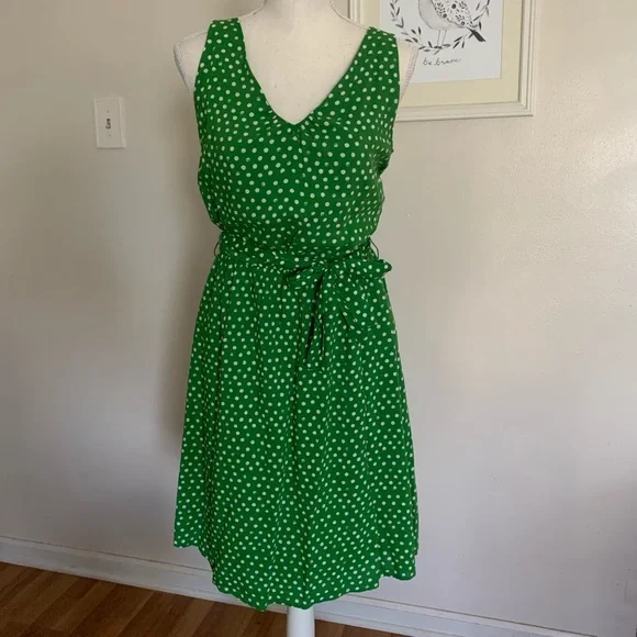 green emerald velvet dress Peggy Wrap Dress in Green Polka Dot main image 1